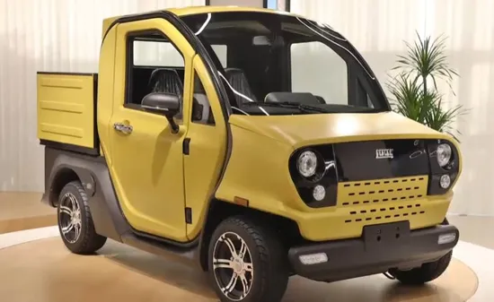 Novel Design Luqi Low Speed L7e EEC Coc Certified Street Legal Mini Electric Pickup Car Vehicle