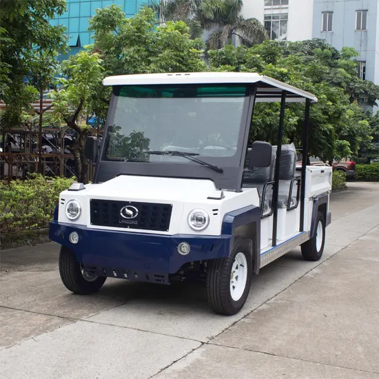 5 Seat Electric Cart New Electric Pickup Car Utility Patrol Car with Cargo Box 
